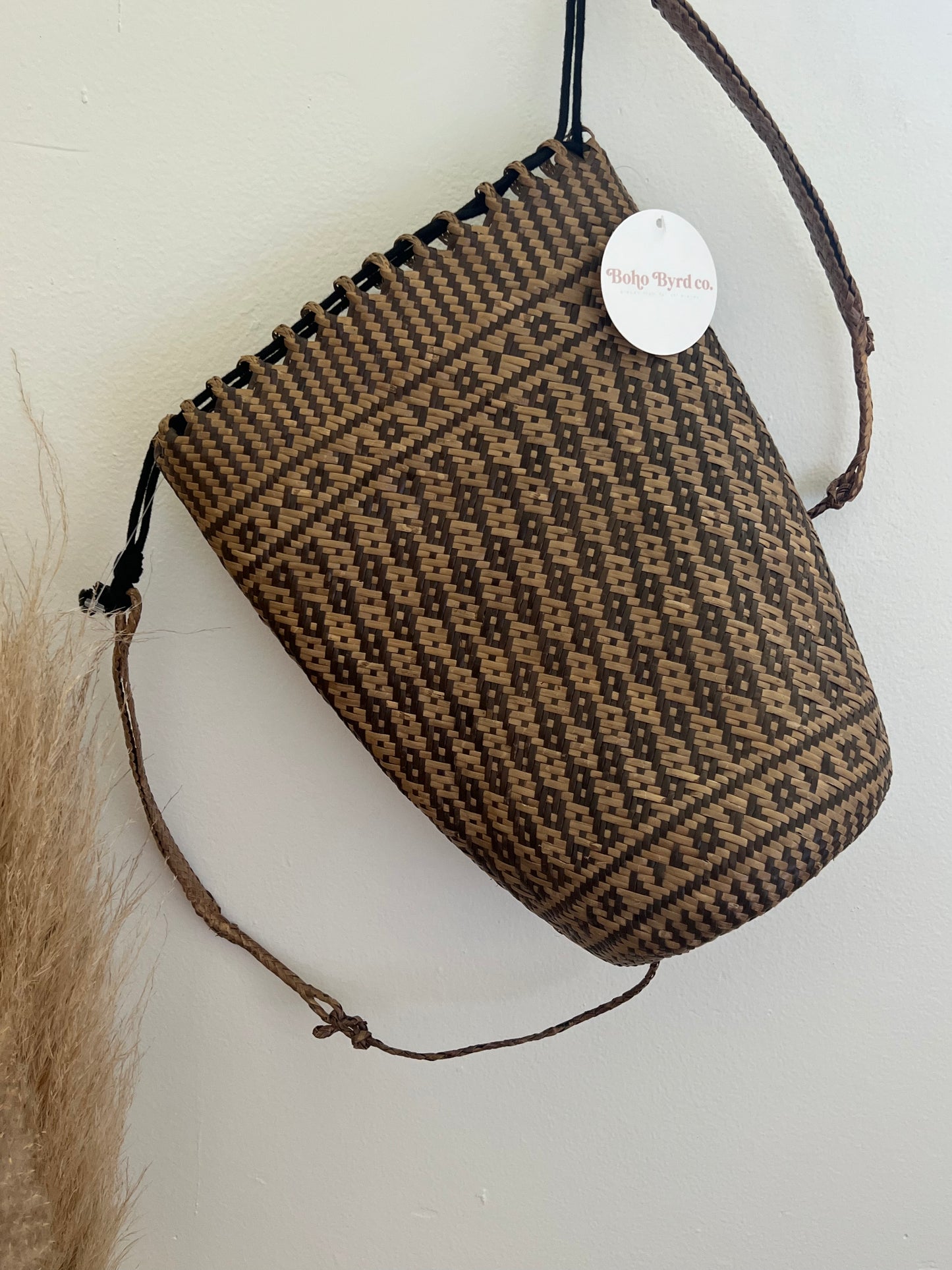 Indonesian Straw Backpack