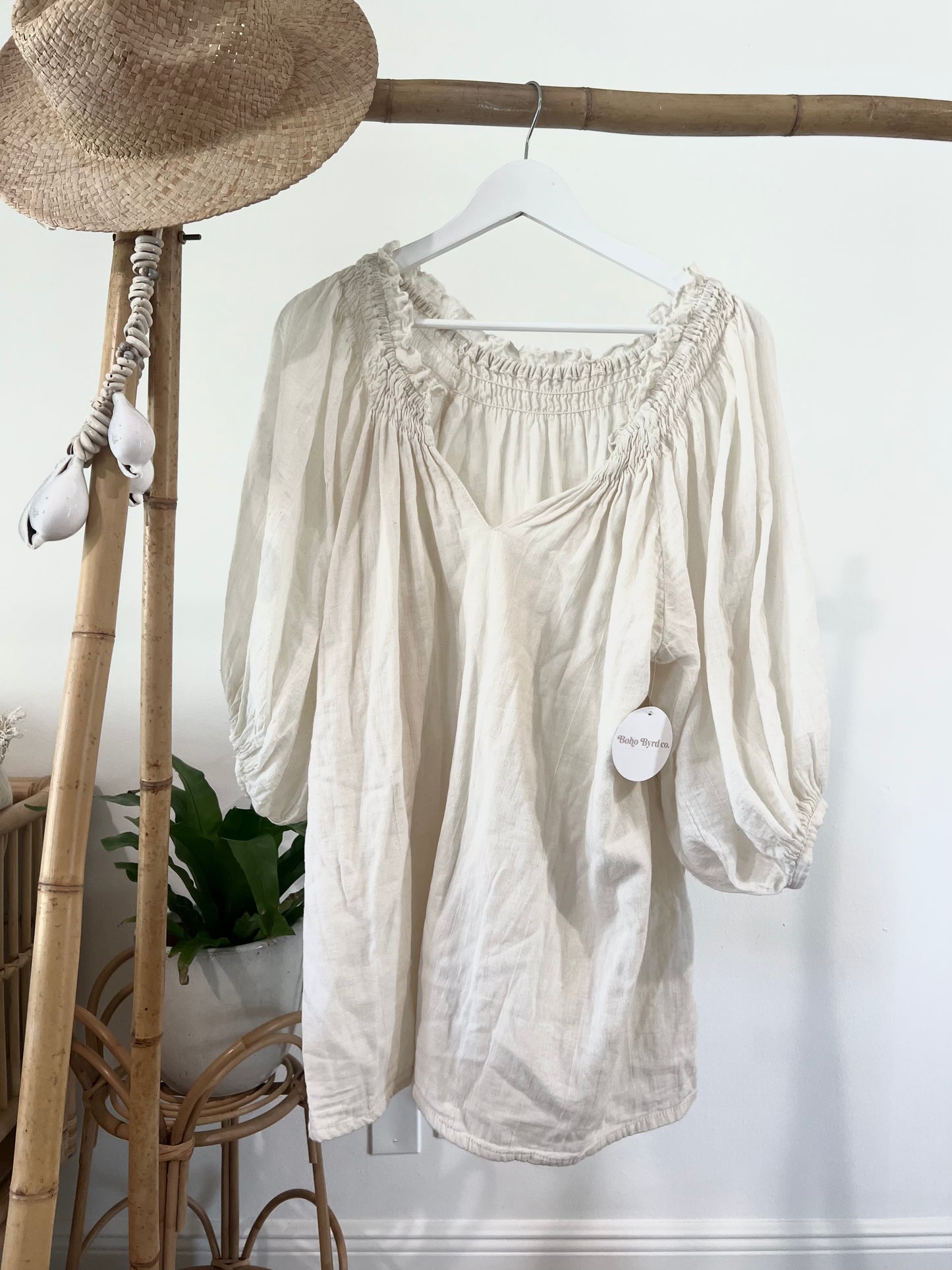 Gauze Tunic Dress
