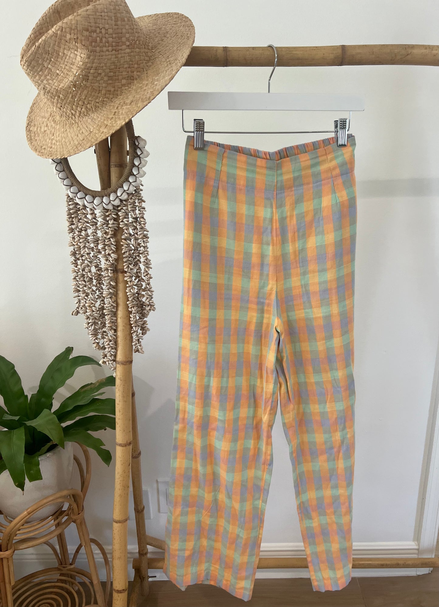 Plaid Beach Pant