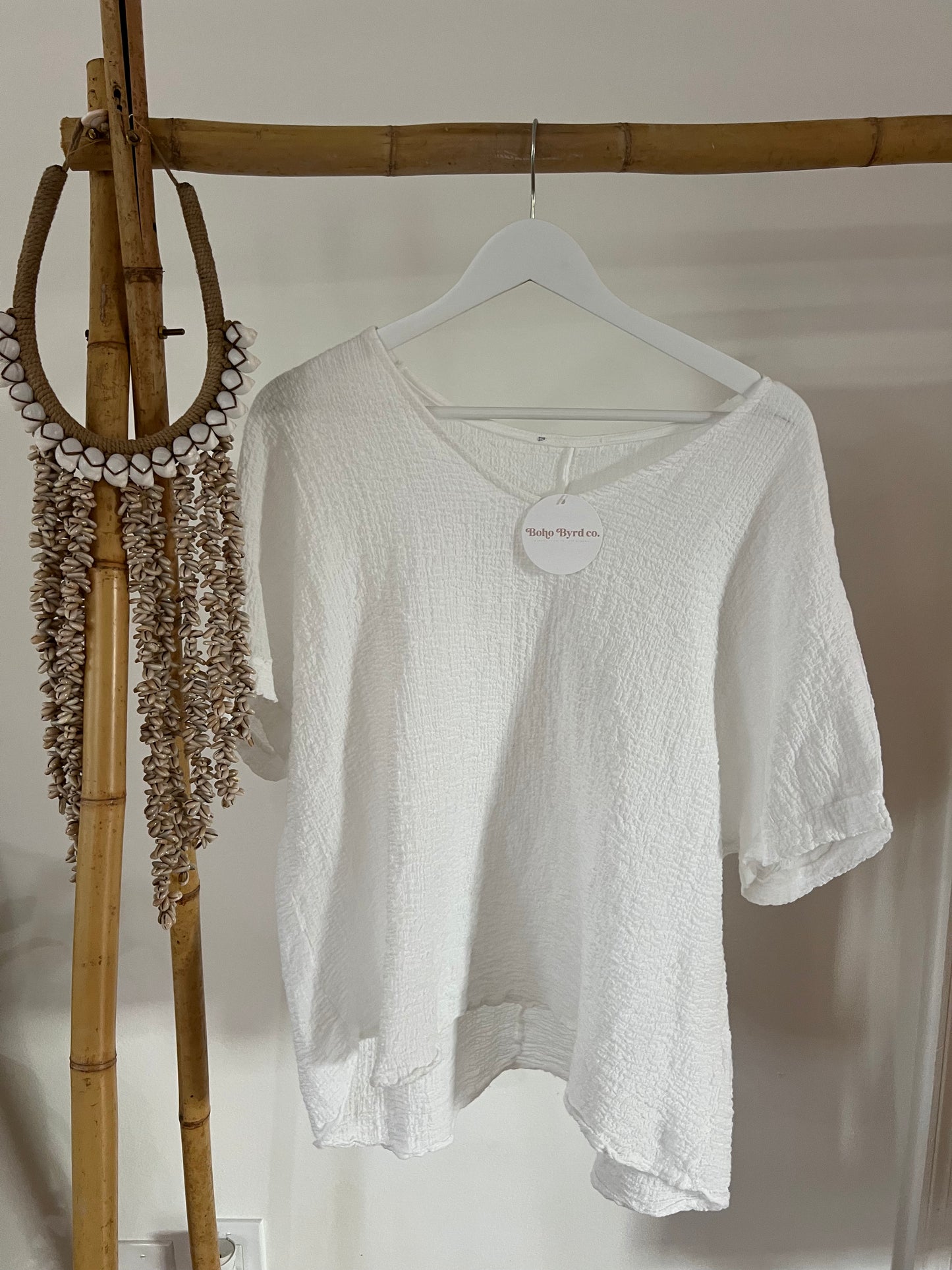 Gauze Crinkle Blouse
