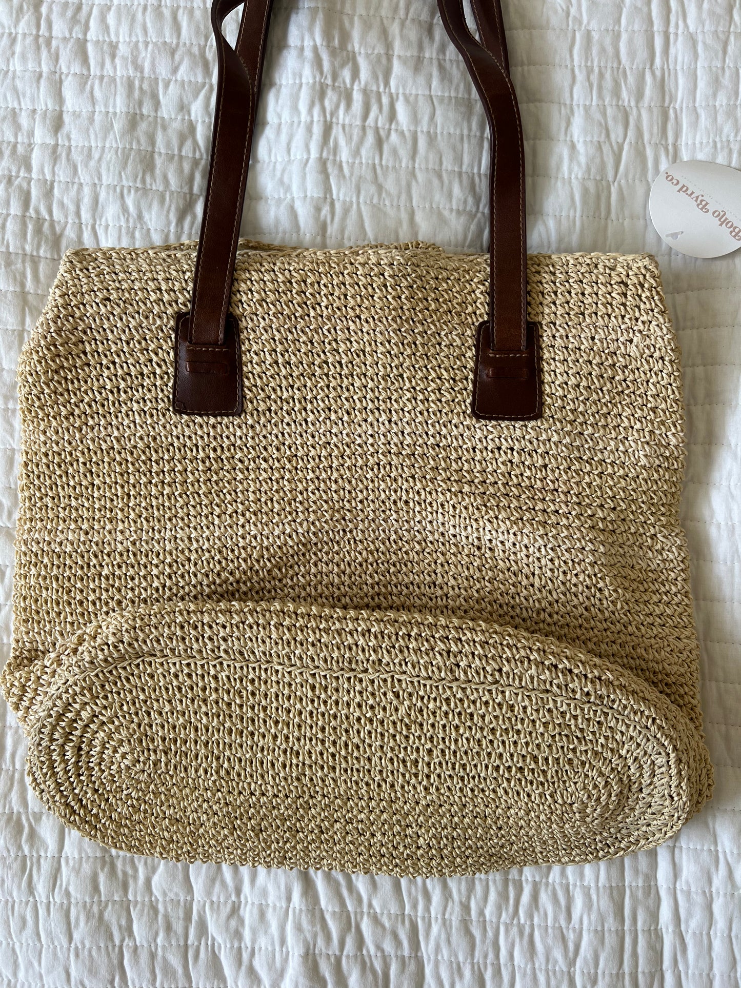 Oversized Straw Shoulder Bag