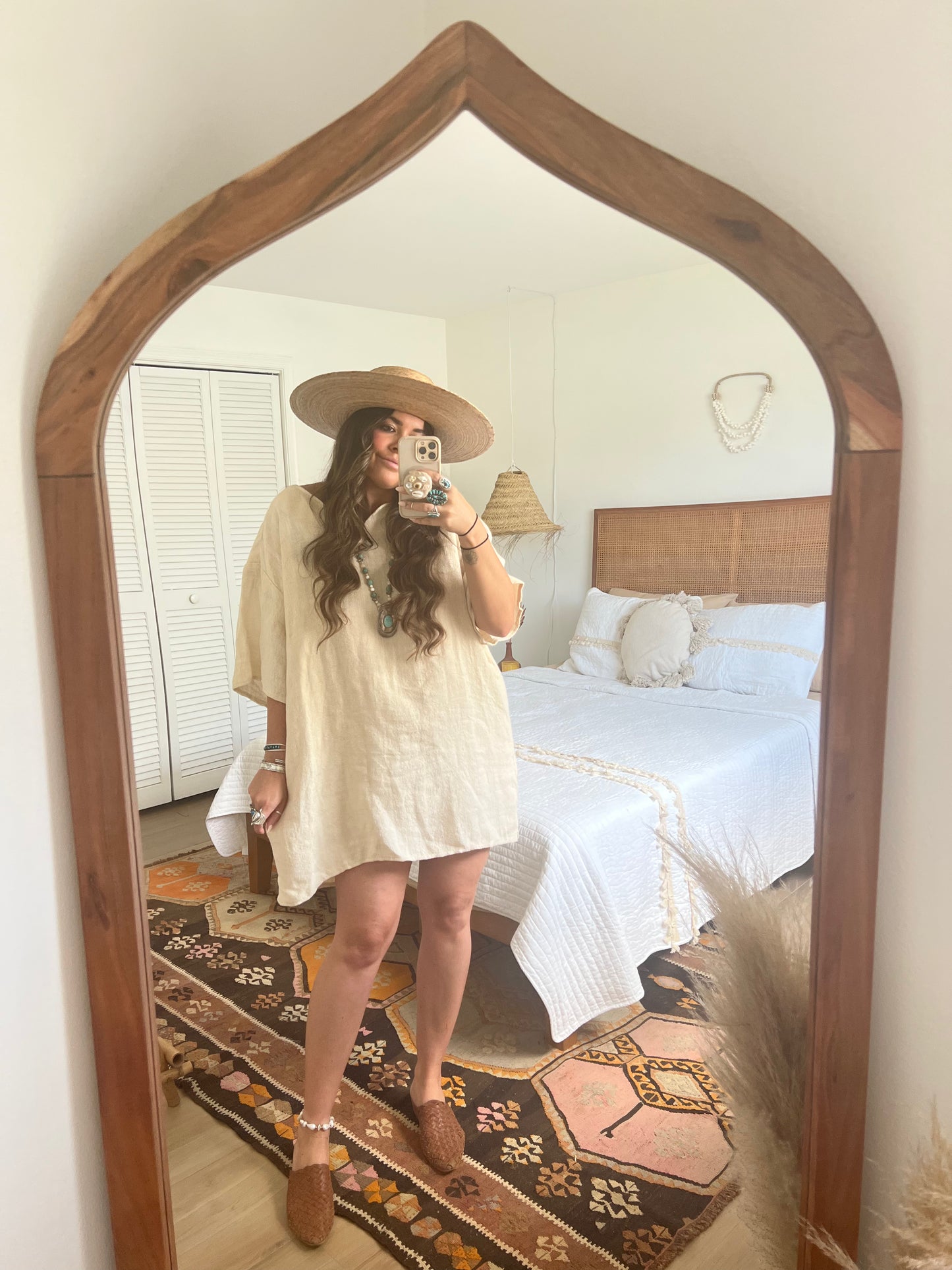 Raw Linen Kaftan