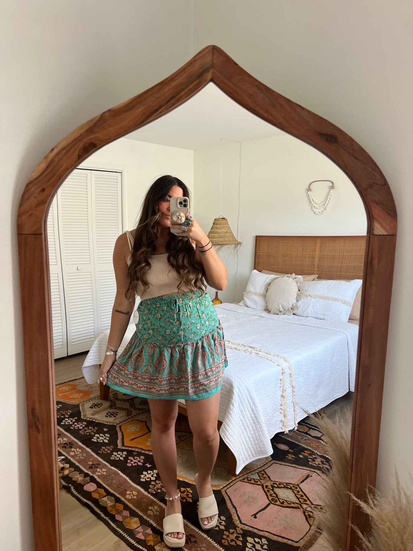 Boho Mini Skirt