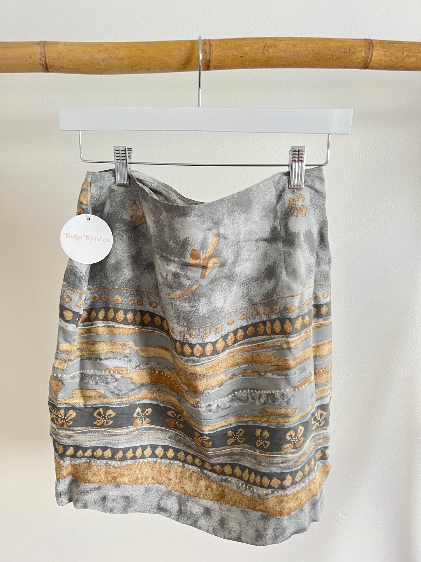 Printed A-Line Skirt