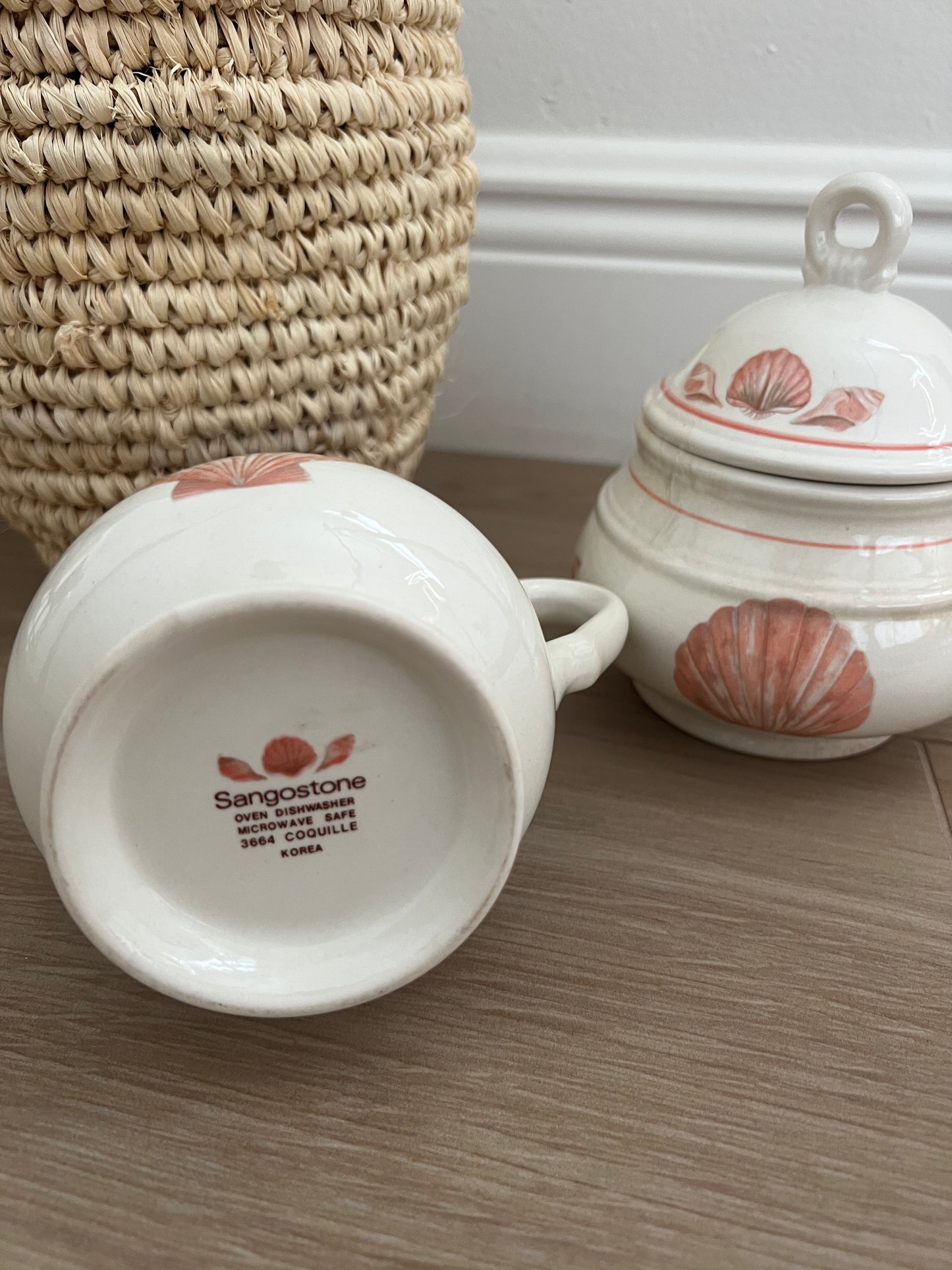 Seashell Cream & Sugar Jars