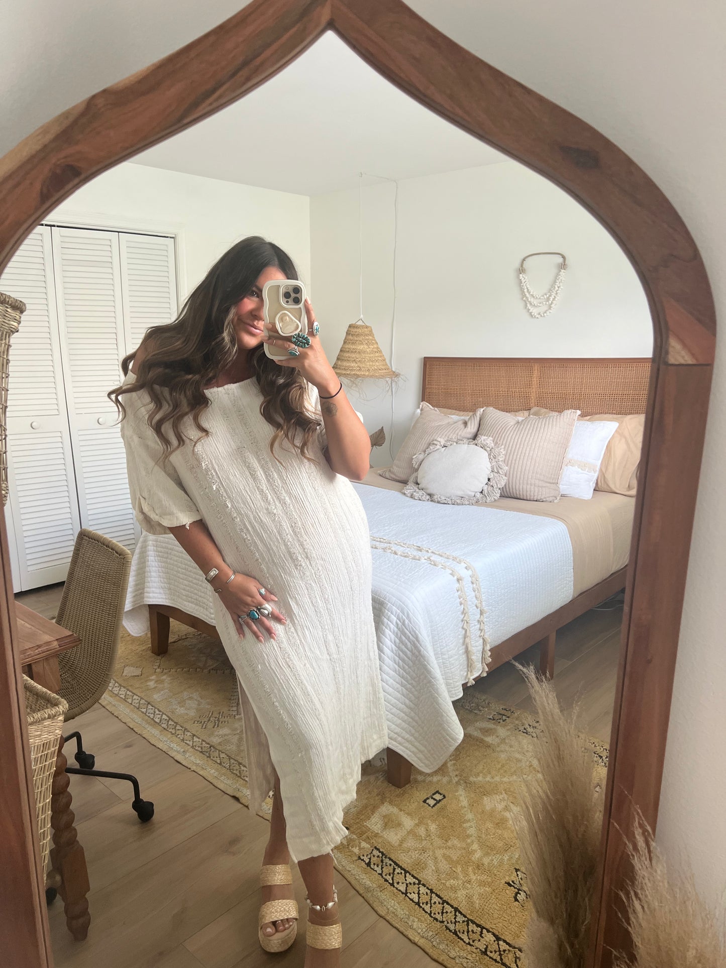 Cotton Textured Tee Dress