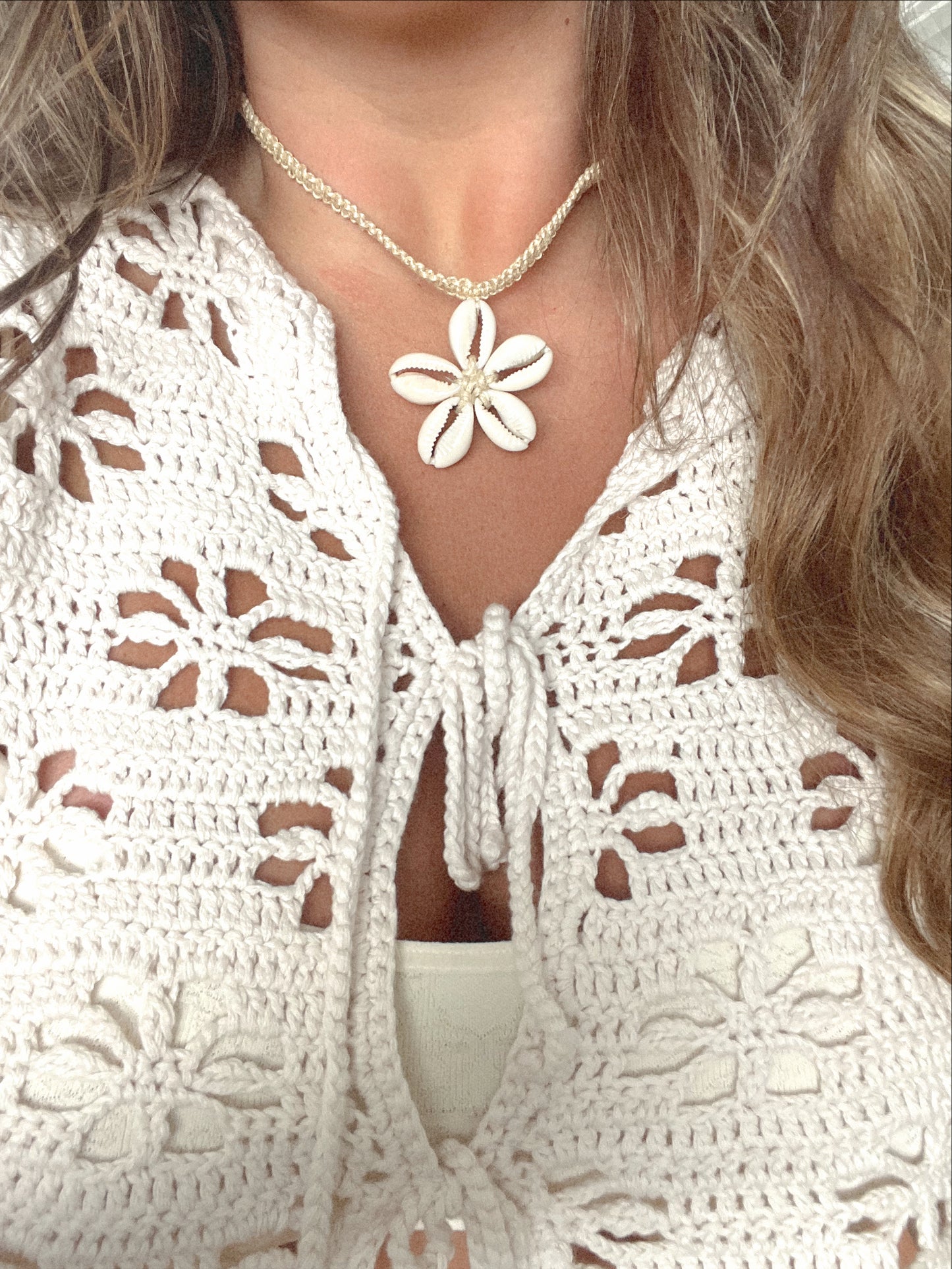 Cowrie Flower Necklace