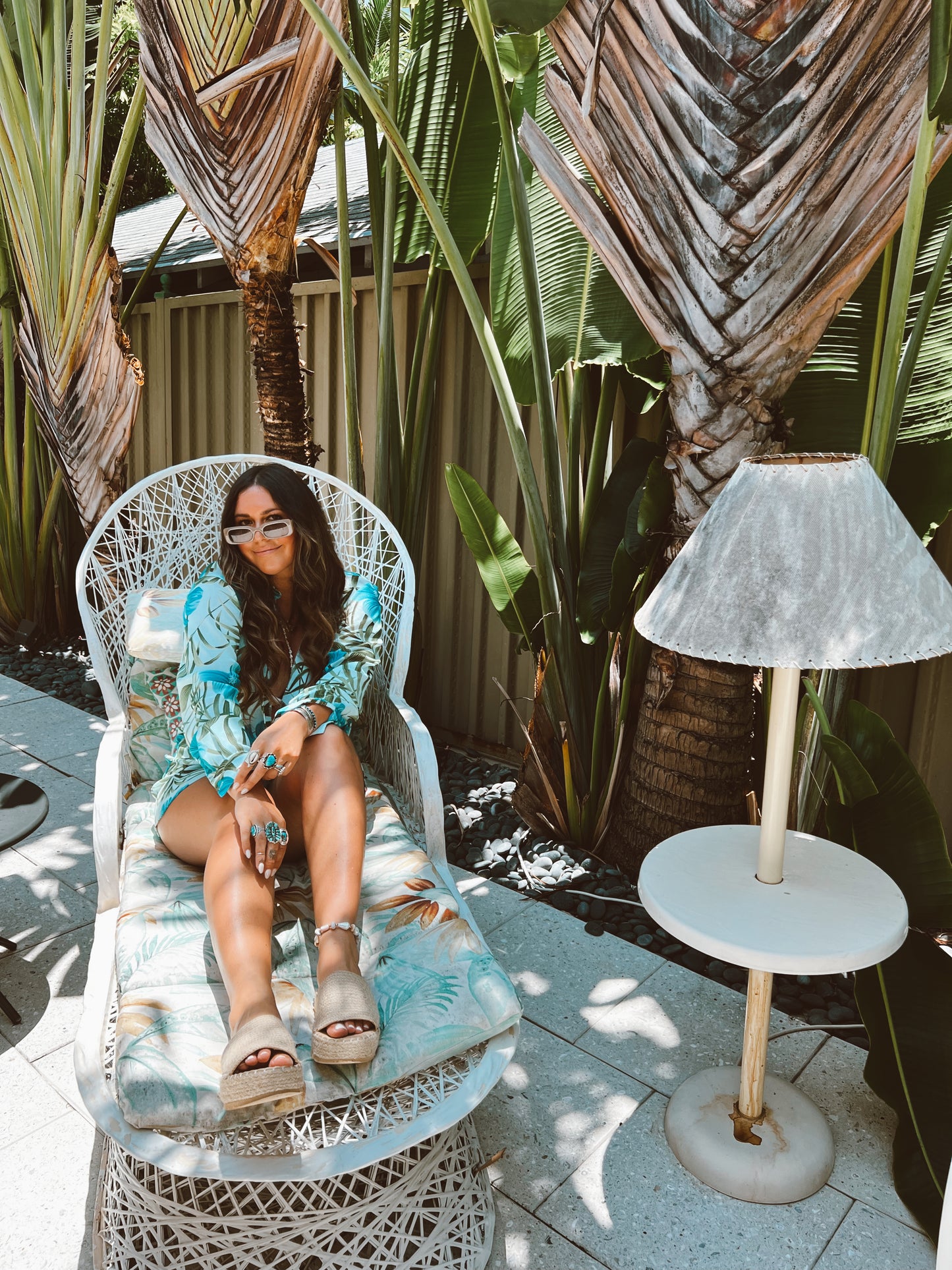 Mesh Hibiscus Dress