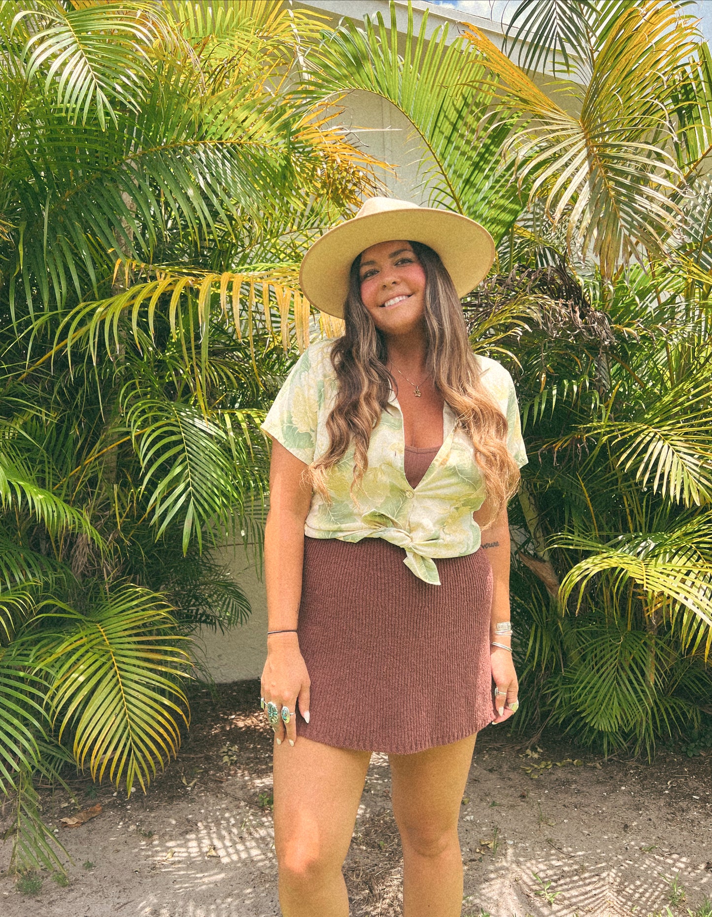 Hawaiian Floral Blouse