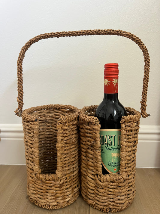 Woven Wine Bottle Carrier
