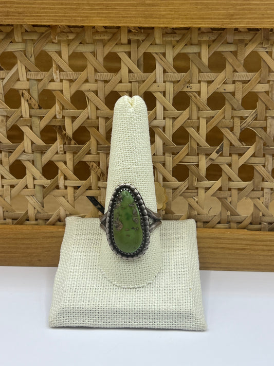 Green Pear Ring
