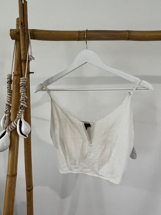 Linen "V" Tank